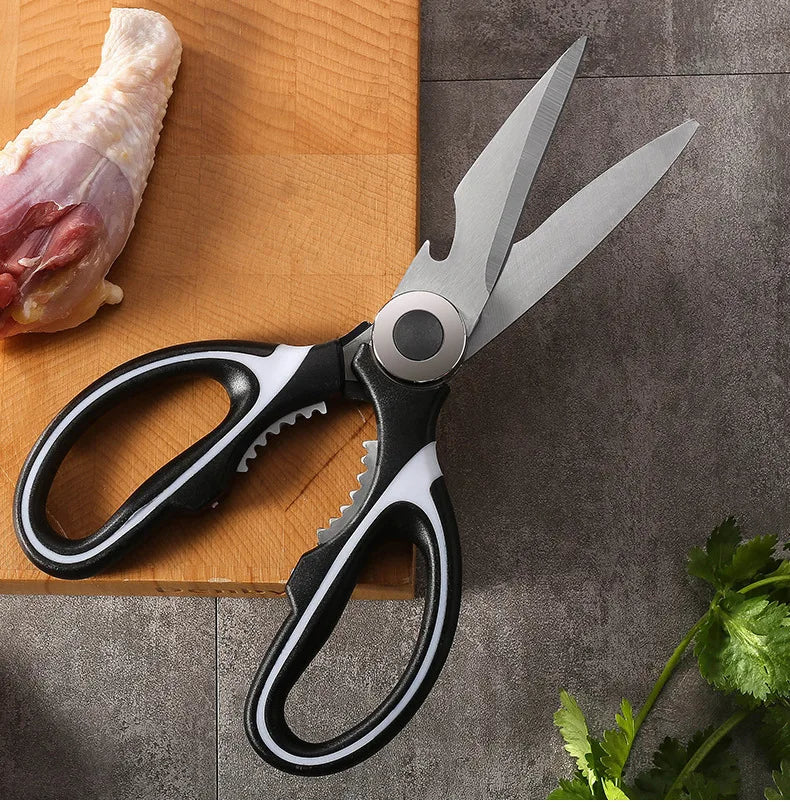 Thickened Kitchen Scissors Strong Chicken Bone Scissors Household Multi-Functional Food Scissors Sharp and Durable