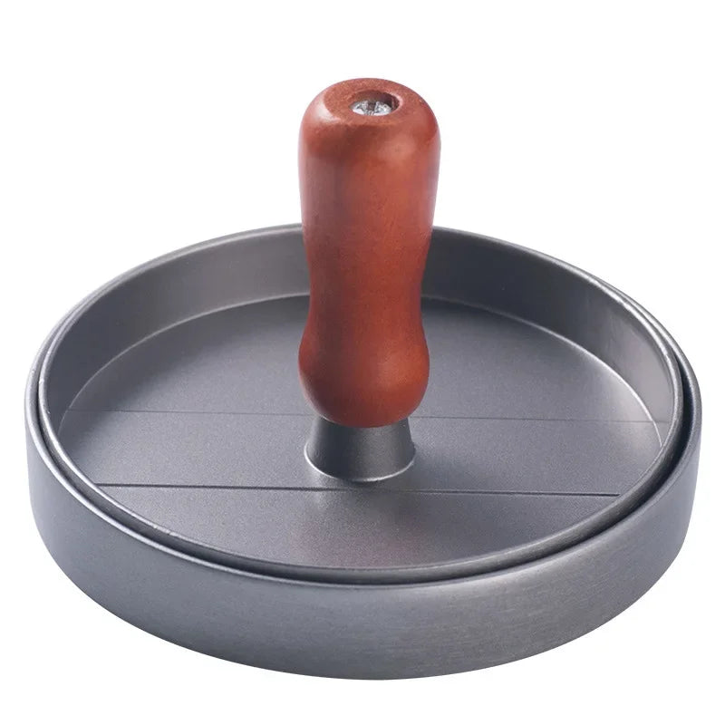 Burger Press Non-Stick Hamburger Patty Maker with Wax Paper Aluminum Burger Maker for Kitchen BBQ Grill