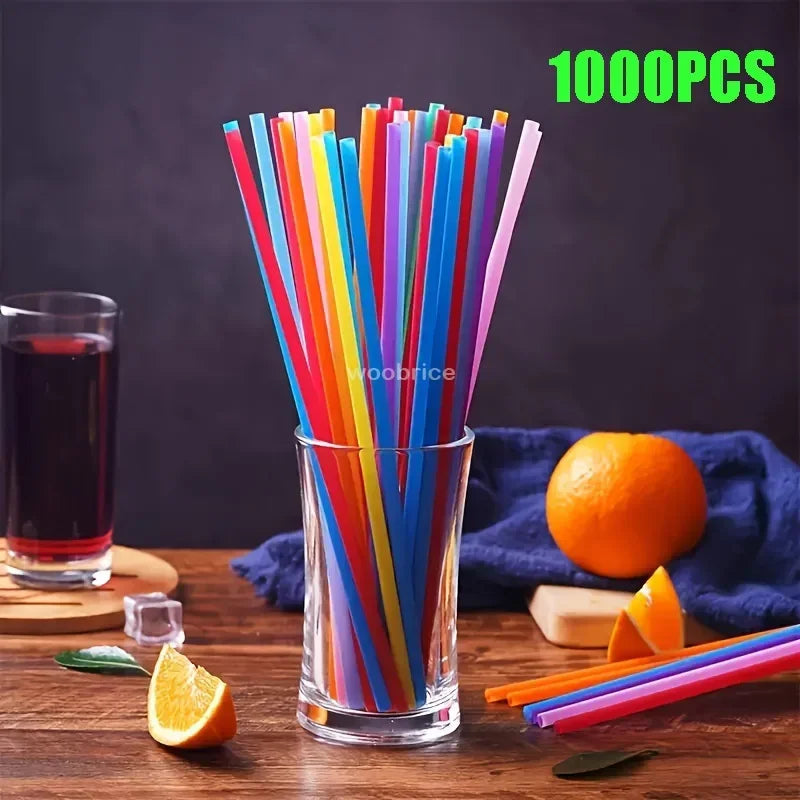 Multicolor Plastic Pipes Drinking Straws Cola Straws Bar Party Wedding Kitchen Pajitas Cocktail Straw Wholesale Tool