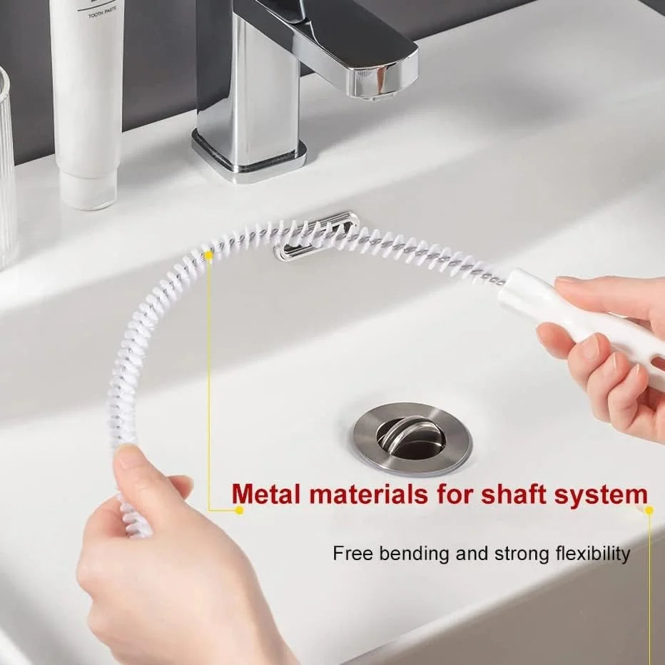 1 PC Pipe Dredging Brush Flexible Bathroom Hair Sewer Sink Cleaning Brush Bendable for Home Kitchen Sink Bathroom Hair Sewer
