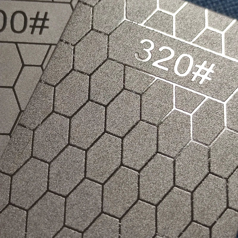 1pc Professional Diamond Knives Sharpening Stone 600# 800#1000# Knife Sharpener Ultra-thin Honeycomb Surface Whetstone Tool