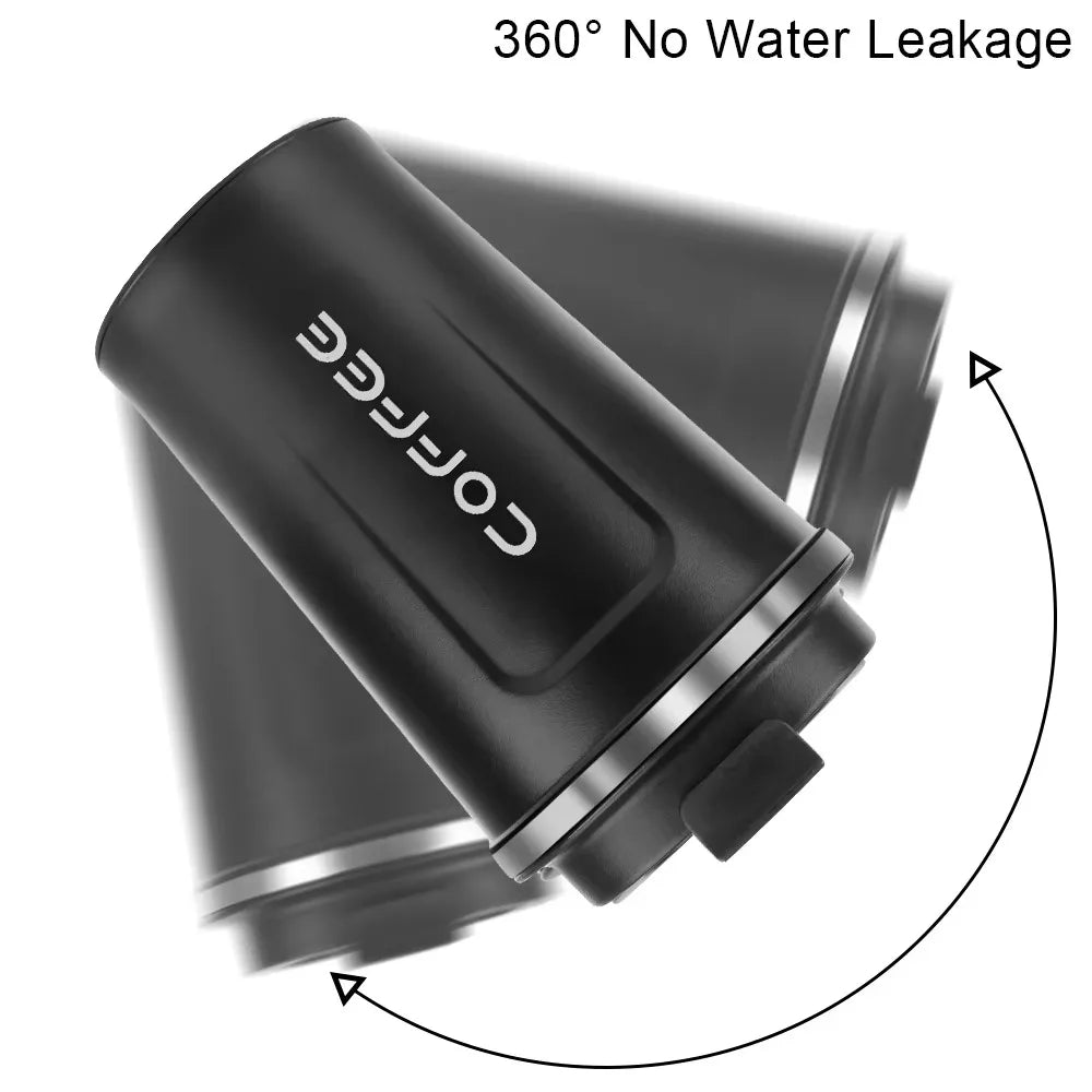 380/510ML Thermo Cafe Coffee Mug Car Thermos Mug Leak_Proof Travel Thermo Cup for Tea Water Coffee Double Stainless Steel