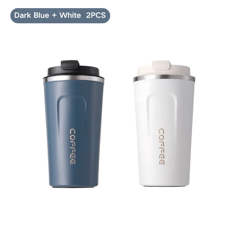 380/510ML Thermo Cafe Coffee Mug Car Thermos Mug Leak_Proof Travel Thermo Cup for Tea Water Coffee Double Stainless Steel