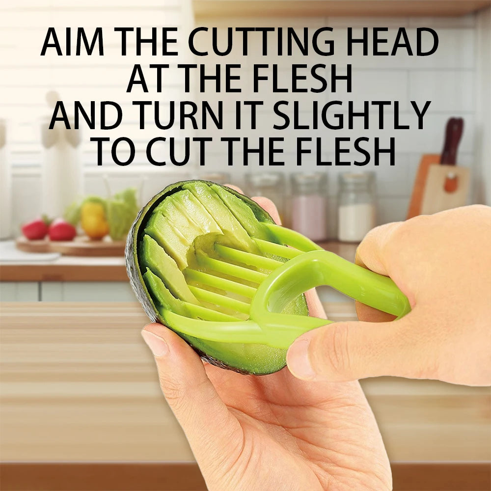 Avocado Slicer Shea Corer Butter Fruit Peeler Cutter Pulp Separator 3 In 1 Plastic Knife Kitchen Vegetable Tools