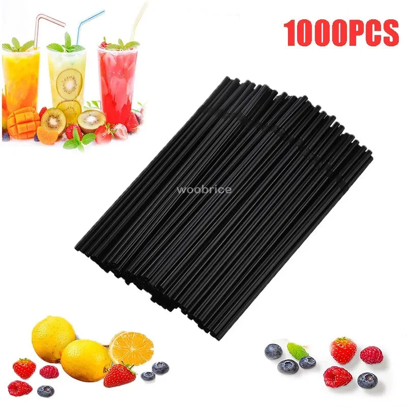 Multicolor Plastic Pipes Drinking Straws Cola Straws Bar Party Wedding Kitchen Pajitas Cocktail Straw Wholesale Tool