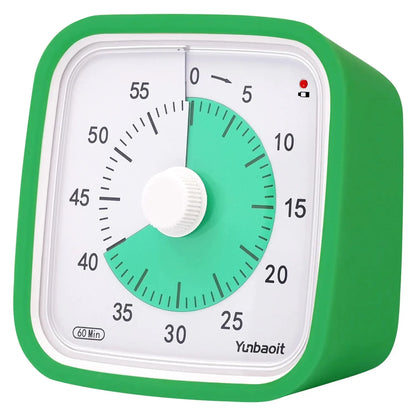 Yunbaoit Upgraded Visual Timer with Protective Case, 60 Minute Silent Countdown Timer for Kids and Adults