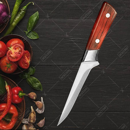 Professional Hand Forged Fillet Knife Boning Knife Bone Meat Fruit Fish Vegetables Chef Knife Stainless Steel Kitchen Knives