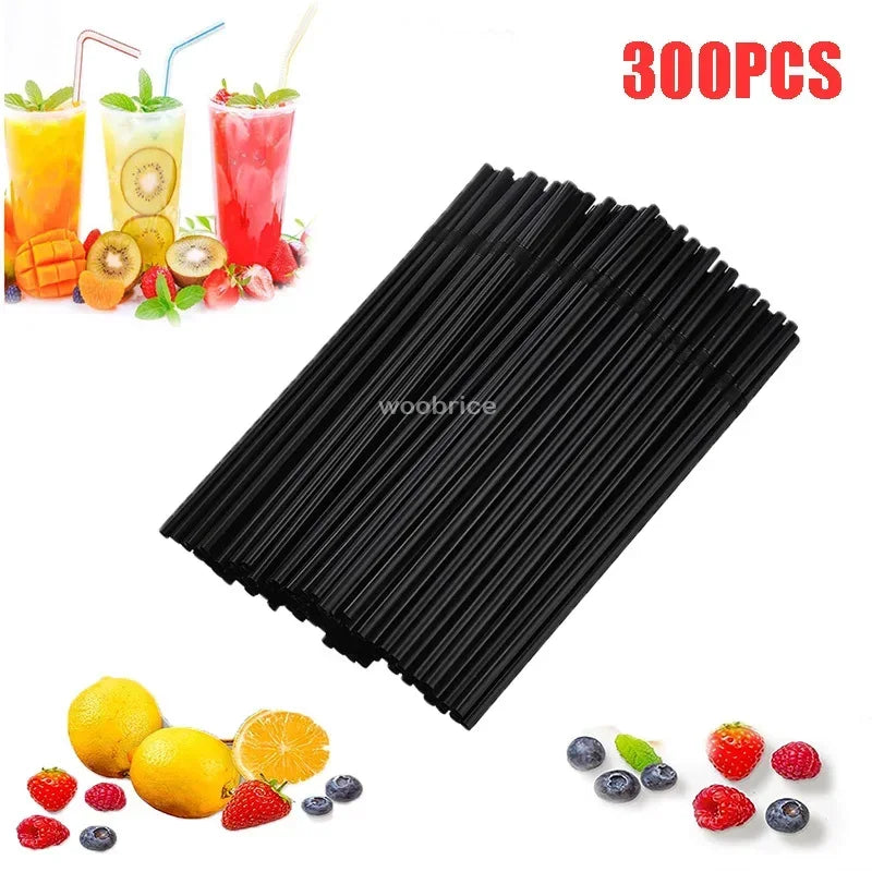 Multicolor Plastic Pipes Drinking Straws Cola Straws Bar Party Wedding Kitchen Pajitas Cocktail Straw Wholesale Tool