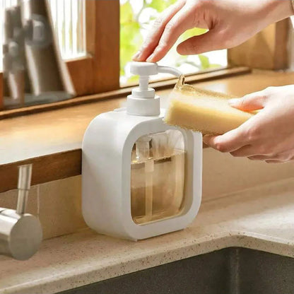New Transparent Dispensing Bottle, Bathroom Hand Sanitizer Dispensing Bottle, Plastic Press Bottle, Visual Lotion Dispensing Empty Bottle