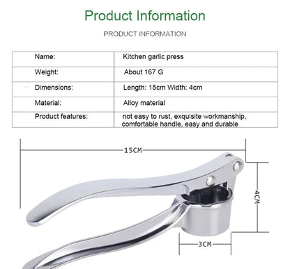 Kitchen Stainless Steel Garlic Smasher Squeezer Manual Press Grinding Tool Kitchen Accessories Kitchen Accessories 2025