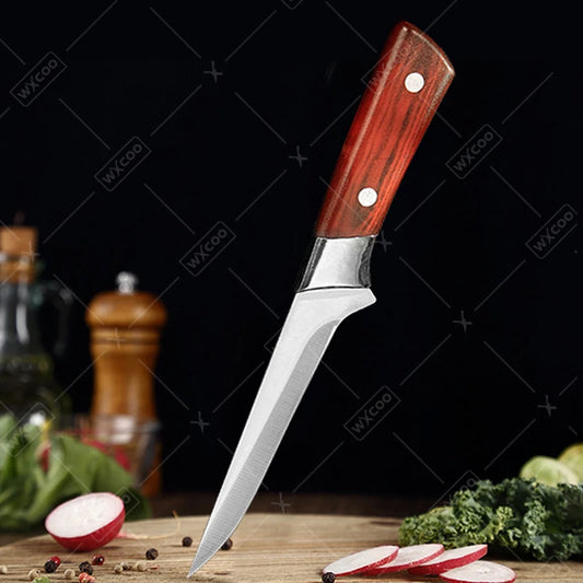 Professional Hand Forged Fillet Knife Boning Knife Bone Meat Fruit Fish Vegetables Chef Knife Stainless Steel Kitchen Knives