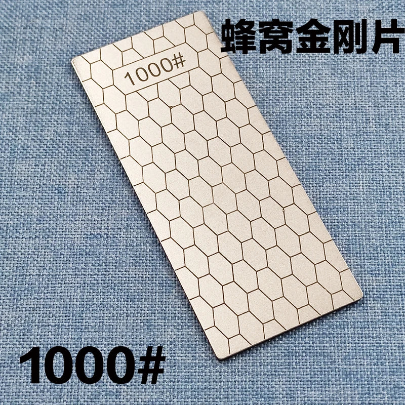 1pc Professional Diamond Knives Sharpening Stone 600# 800#1000# Knife Sharpener Ultra-thin Honeycomb Surface Whetstone Tool
