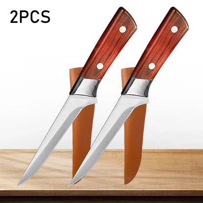 Professional Hand Forged Fillet Knife Boning Knife Bone Meat Fruit Fish Vegetables Chef Knife Stainless Steel Kitchen Knives