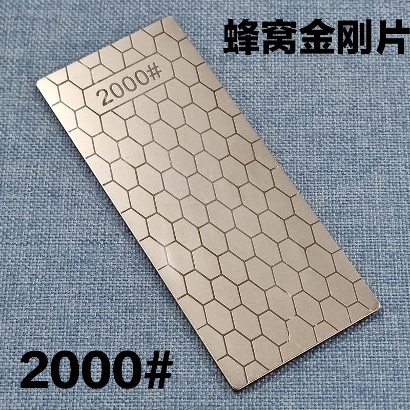 1pc Professional Diamond Knives Sharpening Stone 600# 800#1000# Knife Sharpener Ultra-thin Honeycomb Surface Whetstone Tool