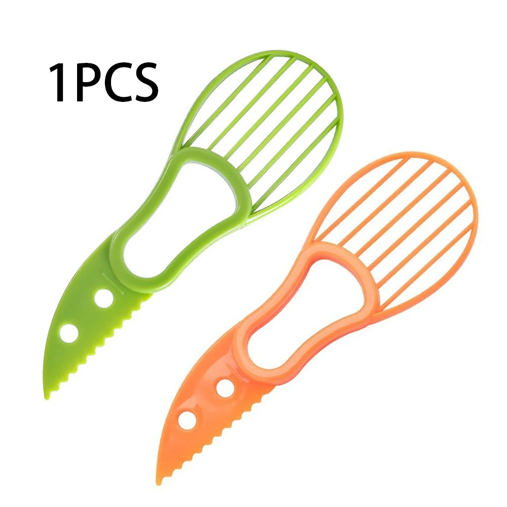 Avocado Slicer Shea Corer Butter Fruit Peeler Cutter Pulp Separator 3 In 1 Plastic Knife Kitchen Vegetable Tools
