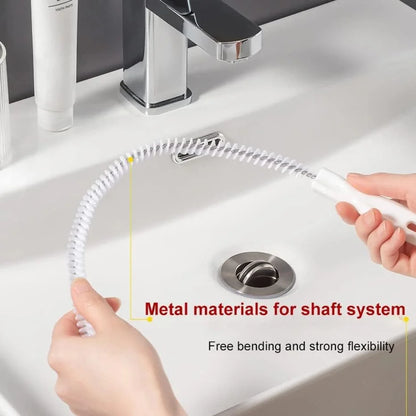 1 PC Pipe Dredging Brush Flexible Bathroom Hair Sewer Sink Cleaning Brush Bendable for Home Kitchen Sink Bathroom Hair Sewer