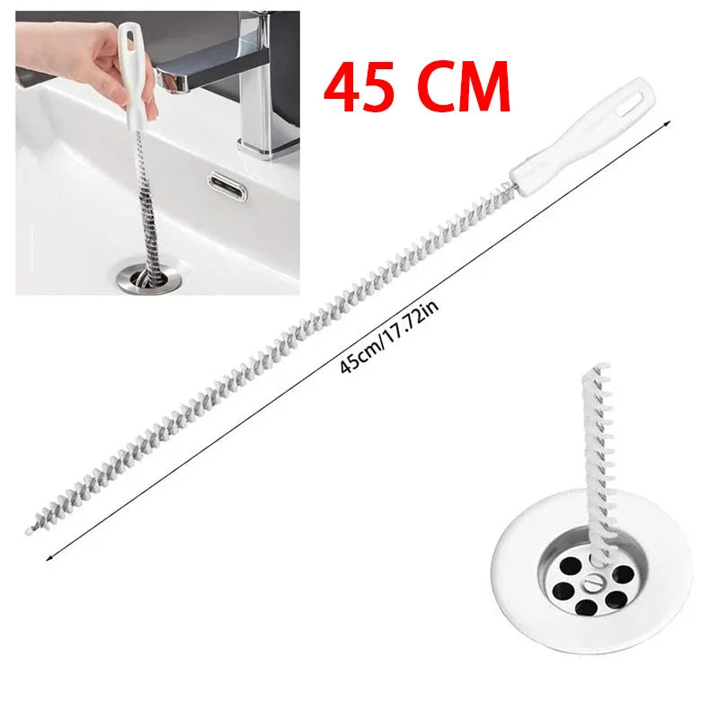 1 PC Pipe Dredging Brush Flexible Bathroom Hair Sewer Sink Cleaning Brush Bendable for Home Kitchen Sink Bathroom Hair Sewer