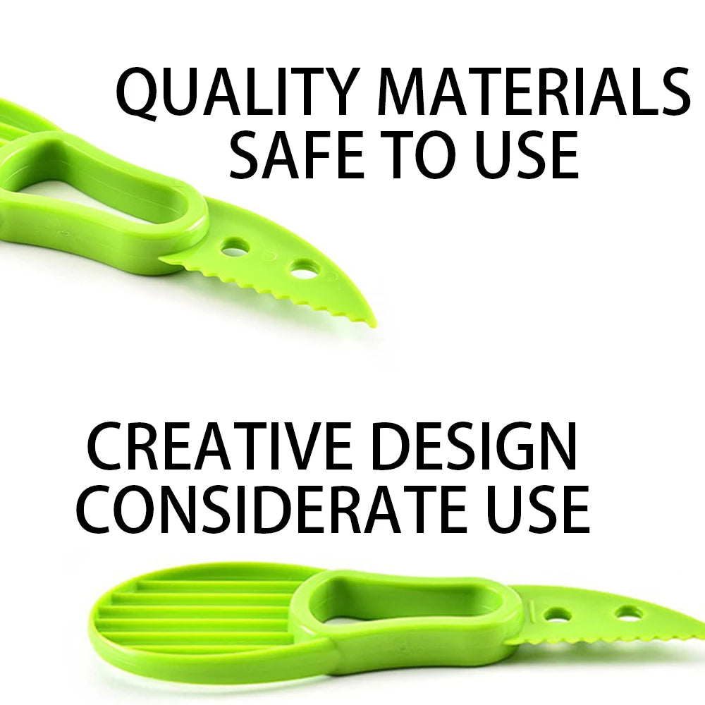 Avocado Slicer Shea Corer Butter Fruit Peeler Cutter Pulp Separator 3 In 1 Plastic Knife Kitchen Vegetable Tools