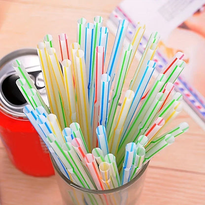 Multicolor Plastic Pipes Drinking Straws Cola Straws Bar Party Wedding Kitchen Pajitas Cocktail Straw Wholesale Tool