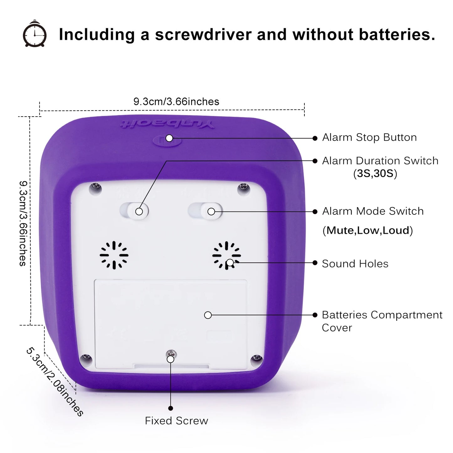 Yunbaoit Upgraded Visual Timer with Protective Case, 60 Minute Silent Countdown Timer for Kids and Adults
