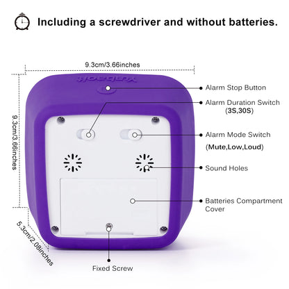 Yunbaoit Upgraded Visual Timer with Protective Case, 60 Minute Silent Countdown Timer for Kids and Adults