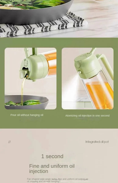 Kitchen Sprayer Spray Oil Dispenser 2in1 Oil Dispenser Oil Sprayer Comfortable Handle Barbecue Air Frying Pan Oven Steak Frying