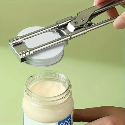 1pc New Non-slip Stainless Steel Can Opener Adjustable Bottle Opener Adjustable Multifunctional Stainless Steel Can Opener