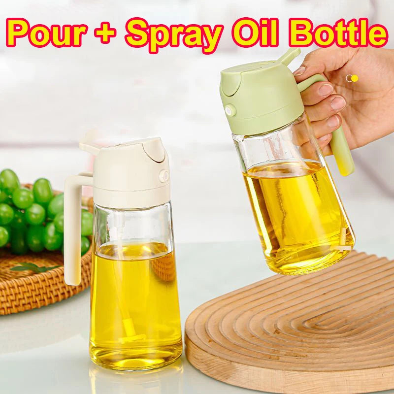 Kitchen Sprayer Spray Oil Dispenser 2in1 Oil Dispenser Oil Sprayer Comfortable Handle Barbecue Air Frying Pan Oven Steak Frying