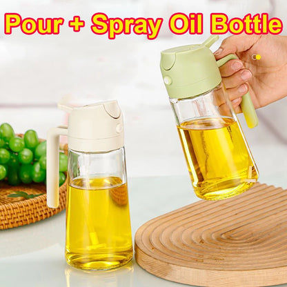 Kitchen Sprayer Spray Oil Dispenser 2in1 Oil Dispenser Oil Sprayer Comfortable Handle Barbecue Air Frying Pan Oven Steak Frying