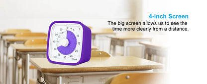 Yunbaoit Upgraded Visual Timer with Protective Case, 60 Minute Silent Countdown Timer for Kids and Adults