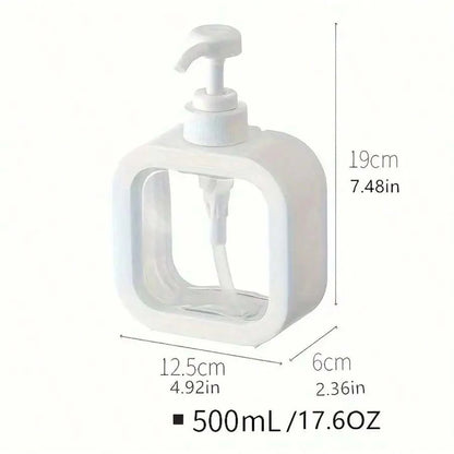 New Transparent Dispensing Bottle, Bathroom Hand Sanitizer Dispensing Bottle, Plastic Press Bottle, Visual Lotion Dispensing Empty Bottle