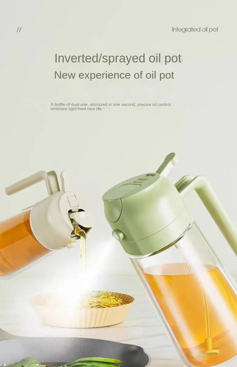 Kitchen Sprayer Spray Oil Dispenser 2in1 Oil Dispenser Oil Sprayer Comfortable Handle Barbecue Air Frying Pan Oven Steak Frying