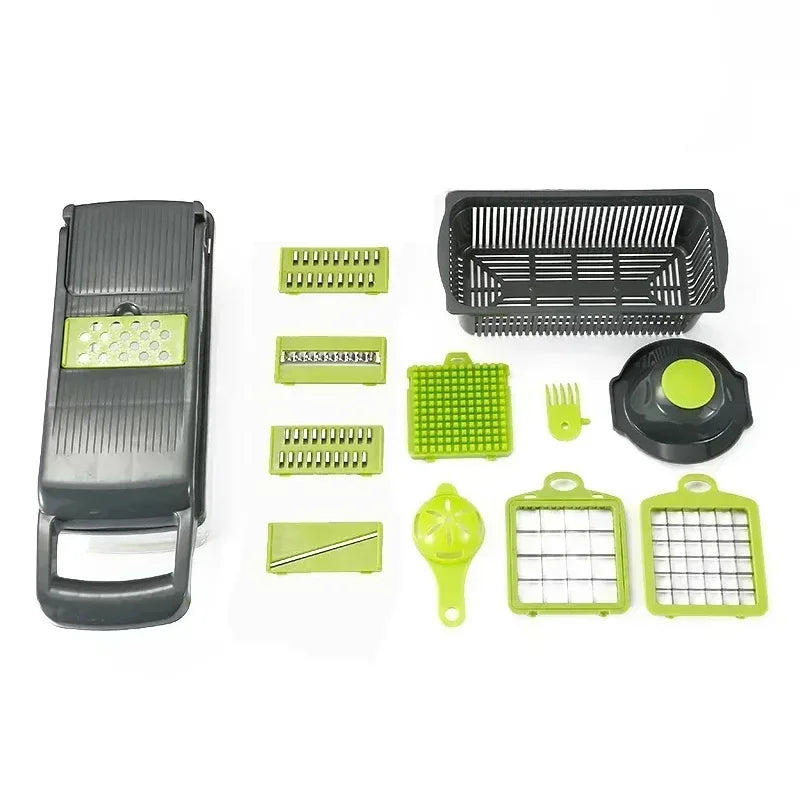 Kitchen large capacity multifunctional vegetable slicer for cutting vegetables, shredded potatoes, and slicing