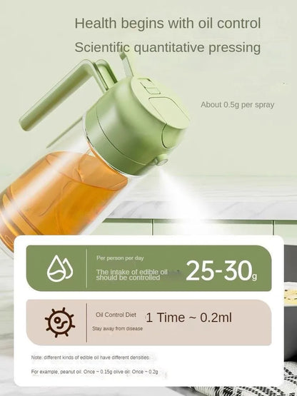 Kitchen Sprayer Spray Oil Dispenser 2in1 Oil Dispenser Oil Sprayer Comfortable Handle Barbecue Air Frying Pan Oven Steak Frying