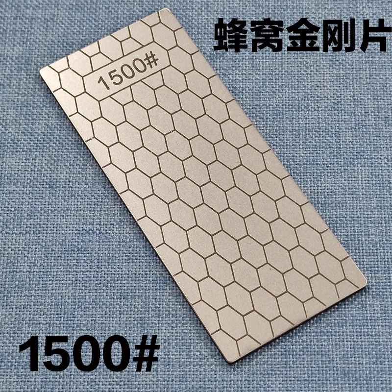 1pc Professional Diamond Knives Sharpening Stone 600# 800#1000# Knife Sharpener Ultra-thin Honeycomb Surface Whetstone Tool