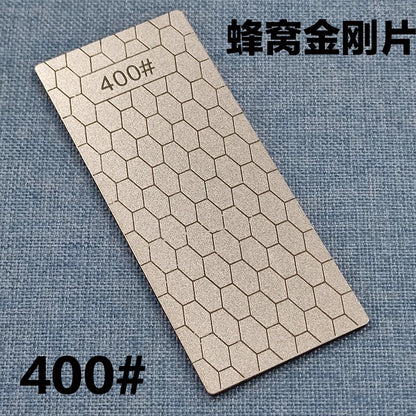 1pc Professional Diamond Knives Sharpening Stone 600# 800#1000# Knife Sharpener Ultra-thin Honeycomb Surface Whetstone Tool
