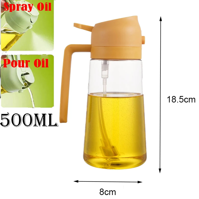 Kitchen Sprayer Spray Oil Dispenser 2in1 Oil Dispenser Oil Sprayer Comfortable Handle Barbecue Air Frying Pan Oven Steak Frying