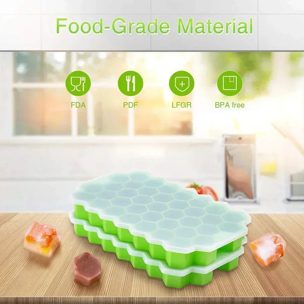 148 Grid Ice Cube Tray Silicone Mold Ice Cube Tray Mold Ice Cube Maker Non-toxic Durable Bar Pub Wine Blocks Maker