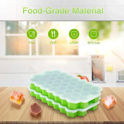 148 Grid Ice Cube Tray Silicone Mold Ice Cube Tray Mold Ice Cube Maker Non-toxic Durable Bar Pub Wine Blocks Maker