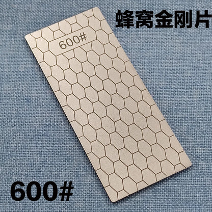 1pc Professional Diamond Knives Sharpening Stone 600# 800#1000# Knife Sharpener Ultra-thin Honeycomb Surface Whetstone Tool