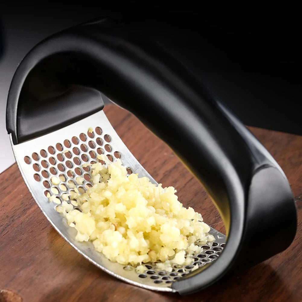 Garlic Press Crusher Manual Stainless Steel Garlic Mincer Chopping Garlic Tool Fruit Vegetable Tools Kitchen Accessories Gadget