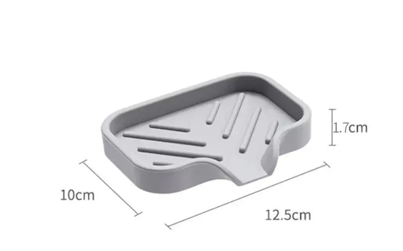 Silicone Kitchen Sink Tray Japanese-style Bathroom Toilet Water-free Silicone Soap Box Drain Mat Sink Splash Dry Size Drain Mat