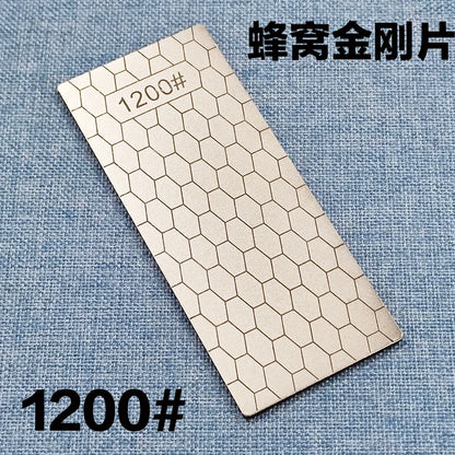 1pc Professional Diamond Knives Sharpening Stone 600# 800#1000# Knife Sharpener Ultra-thin Honeycomb Surface Whetstone Tool