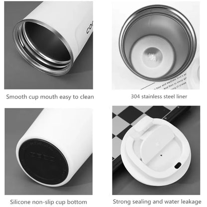 380/510ML Thermo Cafe Coffee Mug Car Thermos Mug Leak_Proof Travel Thermo Cup for Tea Water Coffee Double Stainless Steel
