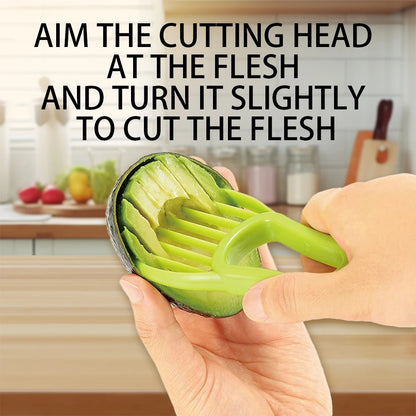 Avocado Slicer Shea Corer Butter Fruit Peeler Cutter Pulp Separator 3 In 1 Plastic Knife Kitchen Vegetable Tools
