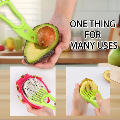 Avocado Slicer Shea Corer Butter Fruit Peeler Cutter Pulp Separator 3 In 1 Plastic Knife Kitchen Vegetable Tools