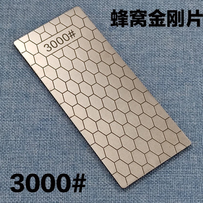 1pc Professional Diamond Knives Sharpening Stone 600# 800#1000# Knife Sharpener Ultra-thin Honeycomb Surface Whetstone Tool