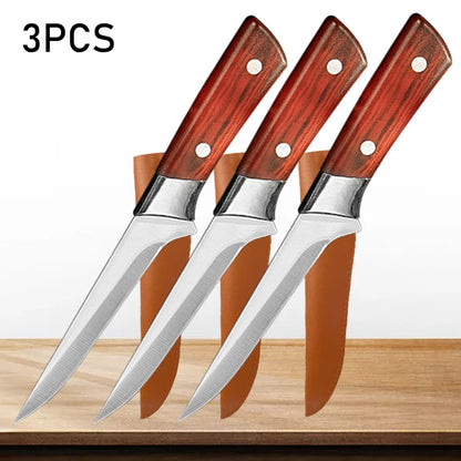 Professional Hand Forged Fillet Knife Boning Knife Bone Meat Fruit Fish Vegetables Chef Knife Stainless Steel Kitchen Knives