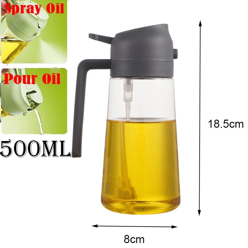 Kitchen Sprayer Spray Oil Dispenser 2in1 Oil Dispenser Oil Sprayer Comfortable Handle Barbecue Air Frying Pan Oven Steak Frying