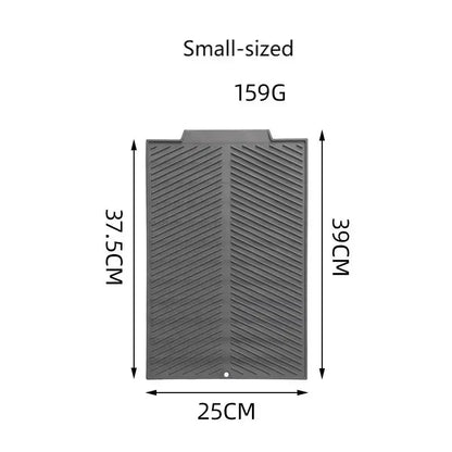 Silicone Draining Board Mat Dish Drying Mat Folding Draining Mat Large Drain Pad Eco-Friendly Drainer Mat Heat Resistant Pot